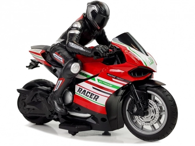 Sportovní závodní motocykl na dálkové ovládání 2.4G Range 35m Red