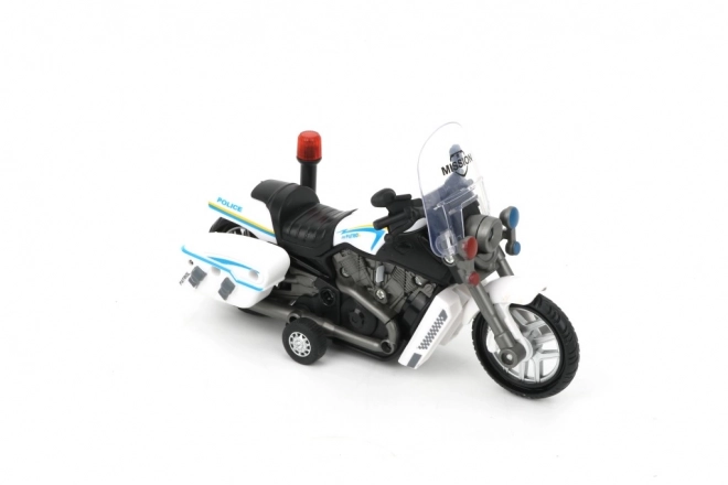 Policejní motorka se světly a zvuky