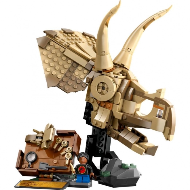 Lego Jurassic World dinosauří lebka triceratopse