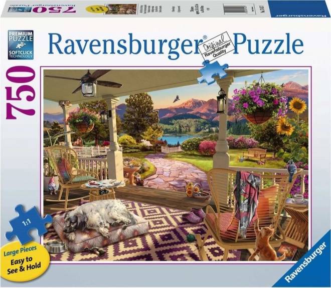 Ravensburger puzzle útulná veranda 750 dílků