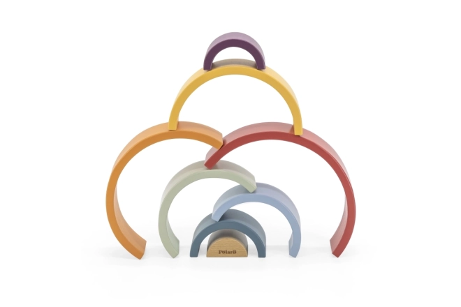 Dřevěná duha puzzle VIGA PolarB Montessori