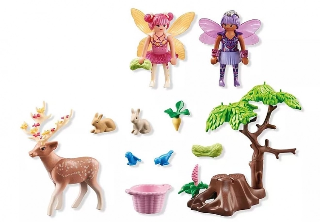 Sada s figurkami Princezna Magic Víly s lesními zvířátky