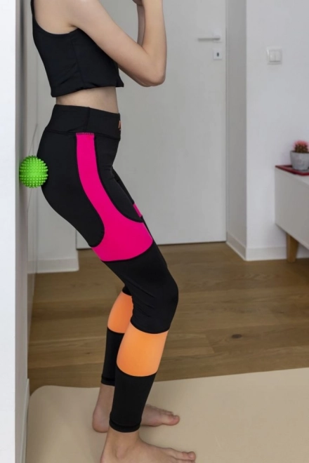 Černý duoball masážní válec