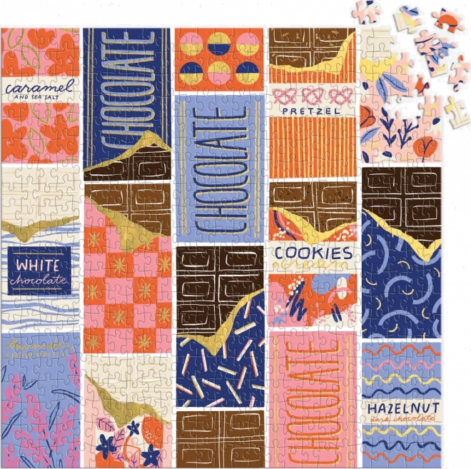 GALISON Čtvercové puzzle V čokoládovém baru 500 dílků