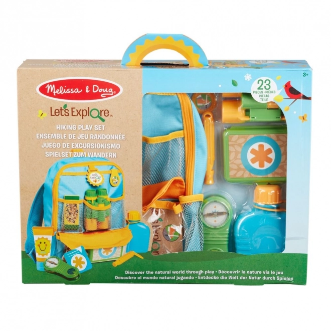 herní sada pro malé průzkumníky s batohem Melissa & Doug Let's Explore
