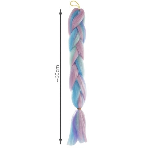 Syntetické vlasy ombre blue/foil Soulima 21366