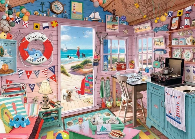 Puzzle Ravensburger Moje plážová chata My Haven No7 1000 dílků