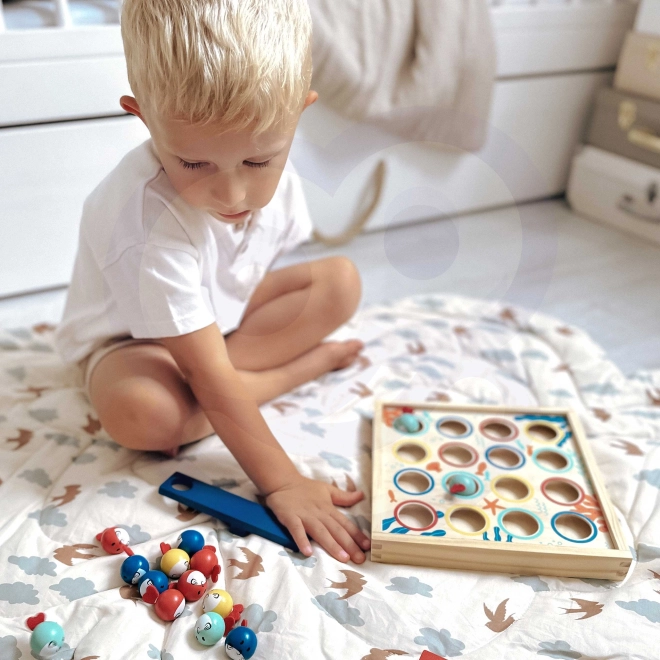 Tooky Toy Dřevěný Stůl Létající Rybičky
