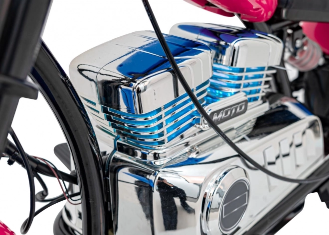 Dětský motocykl Chopper Warrior růžový