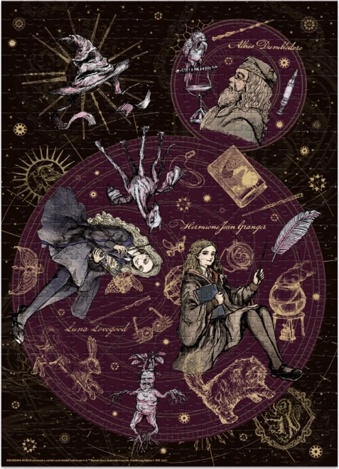 Puzzle Harry Potter: Brumbál, Hermiona a Lenka 500 dílků