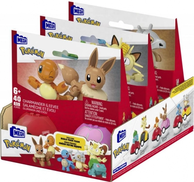 Konstrukční sada Pokémon Poké Ball Charmander a Eevee