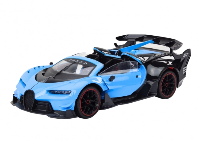 RC sportovní auto 1:12 otevírací dveře modré