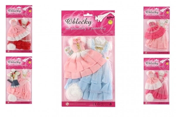 Oblečky pro panenky s doplňky - 2 kusy
