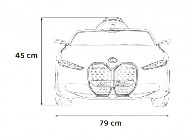 Dětské auto na baterii BMW i4 – Modré