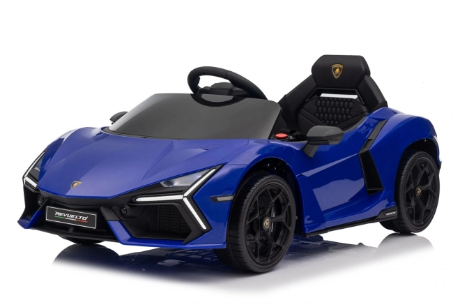 Dětský vůz lamborghini revuelto modrý
