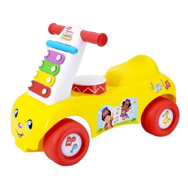Hudební odrážedlo Fisher Price žluté
