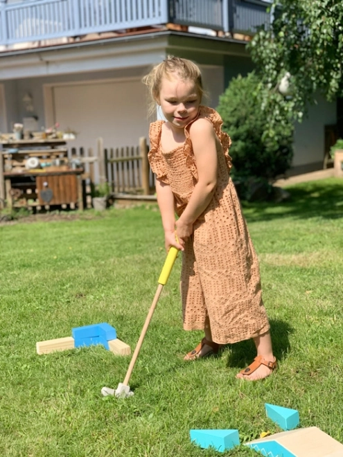 dětský minigolf set small foot Active z FSC dřeva
