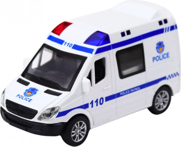 Hasičský vůz Ambulance s Otevíracími Dveřmi a Světelnými a Zvukovými Efekty