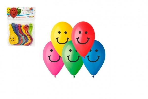 Nafukovací balónky s potiskem Smile 10 cm