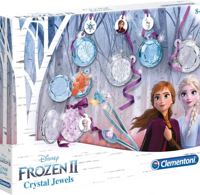 Clementoni sada na tvorbu šperků náhrdelník Krystaly Frozen