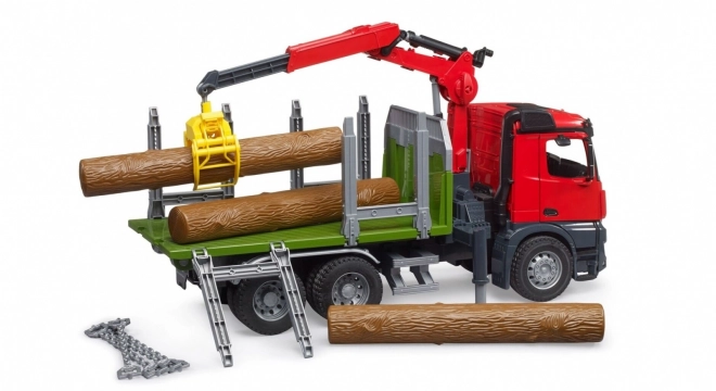 Bruder přepravník na dřevo s hydraulickou rukou
