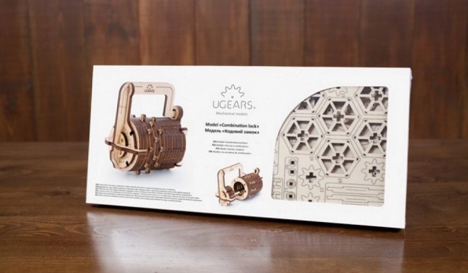 Ugears 3D puzzle - Číselný zámek 34 dílků