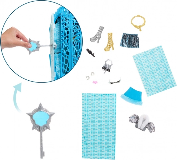 Magický klíč s lupou pro odhalení tajemství