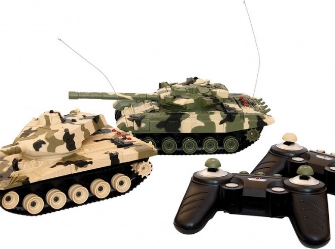 Tank na dálkové ovládání MaDe 2 ks s pojízdnými pásy