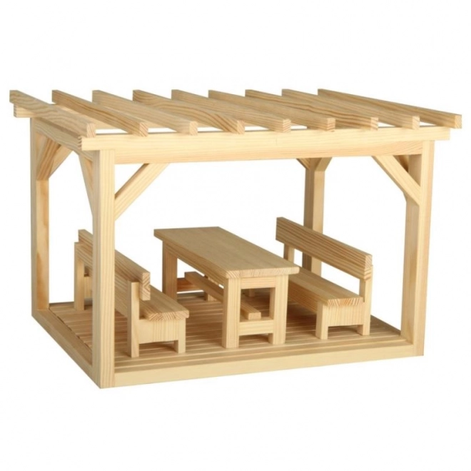 Mini pergola dřevěná modelová stavebnice