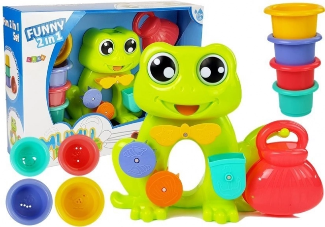 Žabí sada vodopád do koupele s vědérky