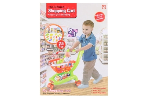 Dětský nákupní košík s doplňky
