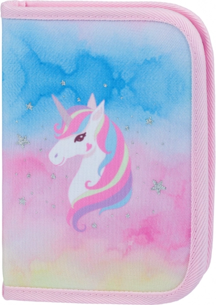 Baagl set Zippy Plus Rainbow Unicorn: aktovka, penál, sáček, zástěra, peněženka