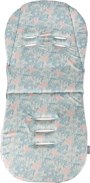 Podložka do kočárku z paměťové pěny Jungle Pink