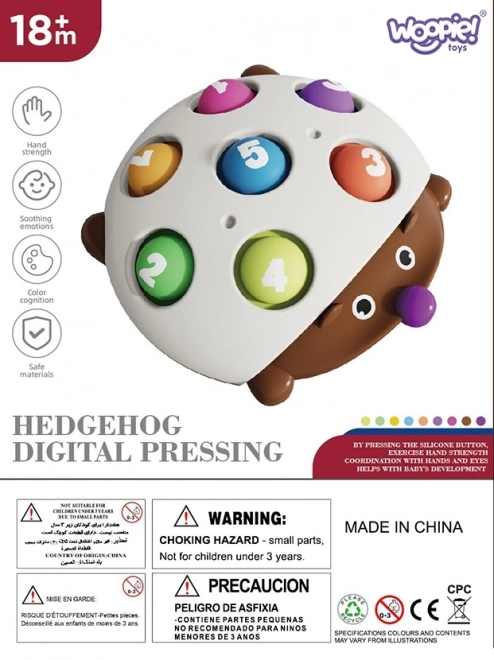 Ježek Pop-it s čísly WOOPIE Fidget Toys