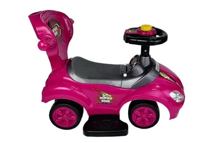 Mega Car 3v1 Push Ride Pink