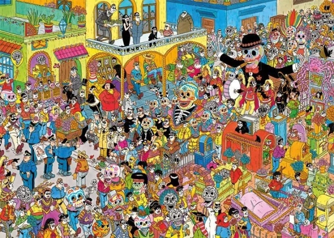 Puzzle JUMBO Dia de los Muertos 1000 dílků