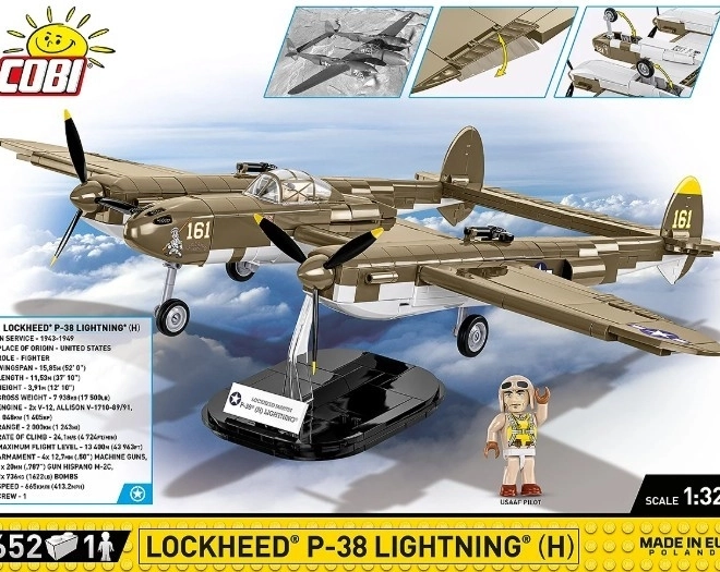 Stavebnice Letoun Lockheed P-38H Lightning
