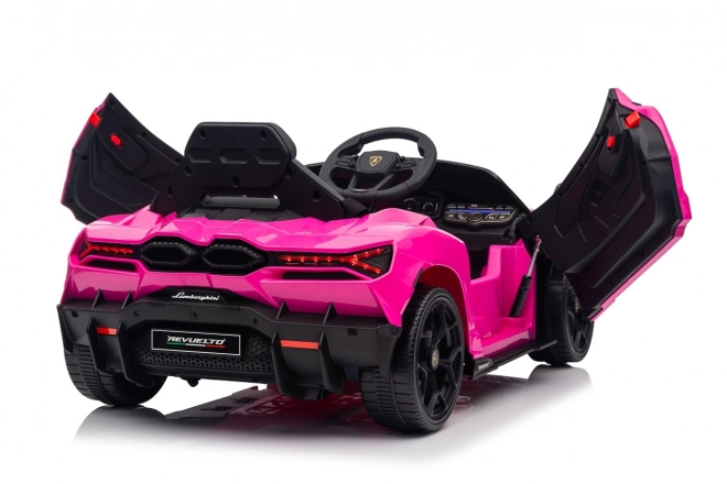 Růžový Lamborghini Revuelto pro děti
