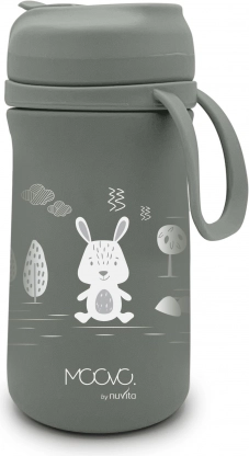 Dětská nerezová termoska s pítkem 350 ml – sage green