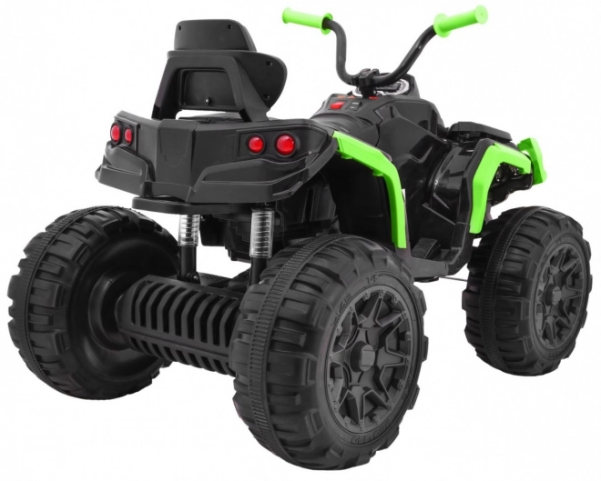 Čtyřkolka ATV 2,4GHz na baterie pro děti + Dálkové ovládání + Kola EVA + Rádio MP3 + Startování zdarma – černo-zelená