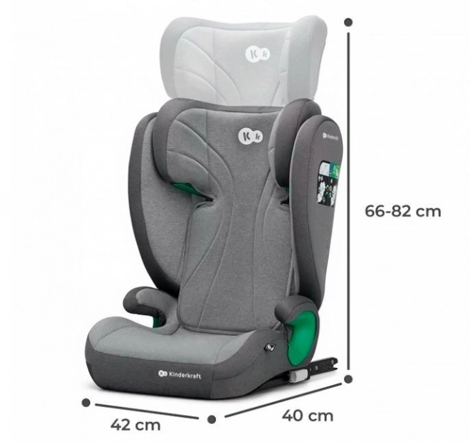 Otroški avtosedež Kinderkraft Junior Fix 2 i-Size – Rocket grey