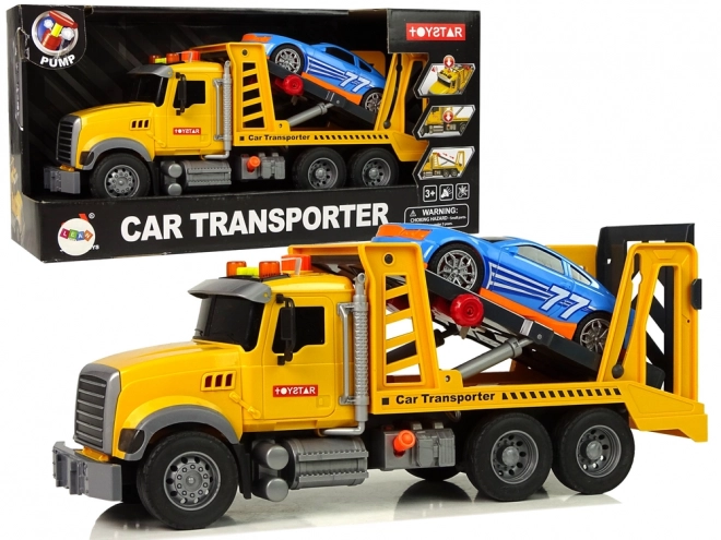 Transportér Nákladní automobil Nápověda Rampa Žluté zvuky Světla