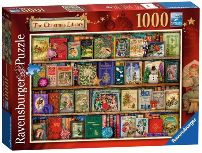 Puzzle 1000 prvků Vánoční knihovna