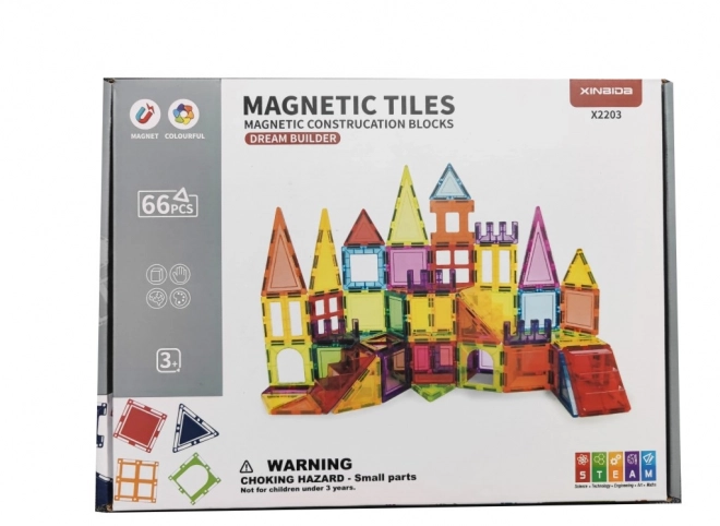 Barevná magnetická stavebnice