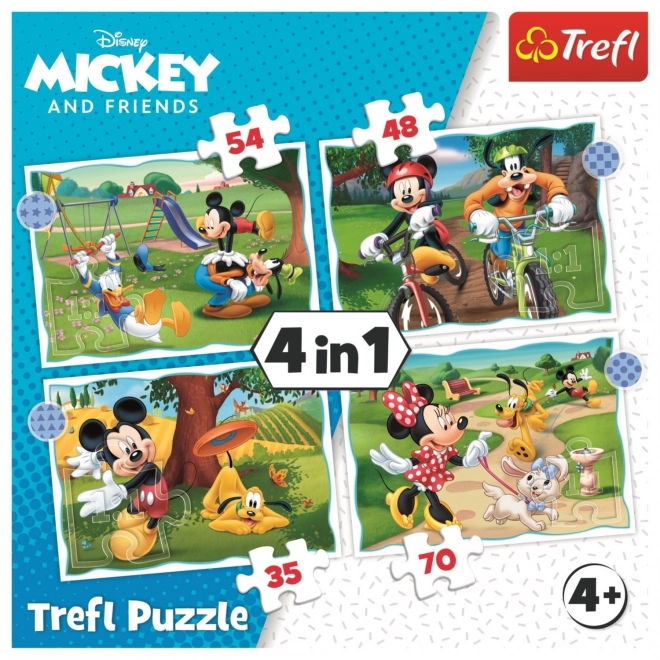 Puzzle 4v1 Mickey a Minnie