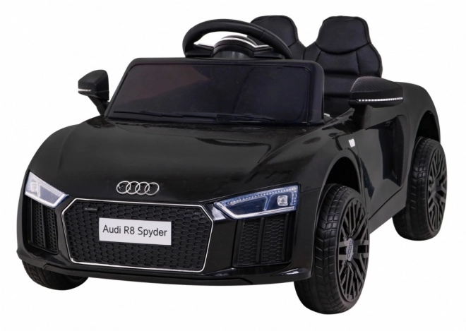 Audi R8 dětské elektrické autíčko černé s dálkovým ovládáním, EVA koly, pomalým startem a MP3 LED