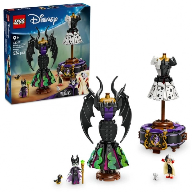 Disney kostičky šaty Maleficent a Cruella De Mon