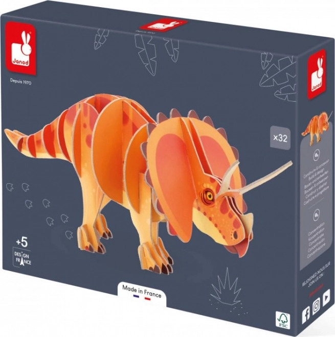 3D puzzle Triceratops od Janod