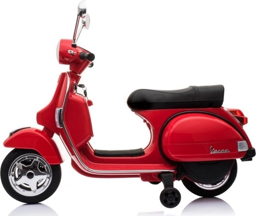 Dětský Akumulátorový Skútr Vespa Červený