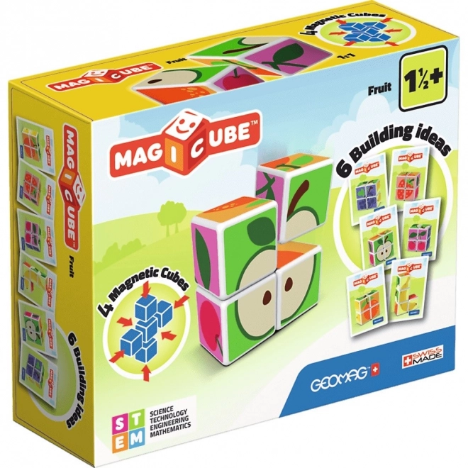 GEOMAG Magnetické kostky Magicube Ovoce